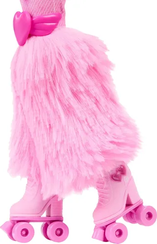 Miniatura 5 de Muñeca Barbie Dream Besties y accesorios, muñeca posable Barbie Brooklyn patinadora con temática de música y video con cabello castaño oscuro, 9