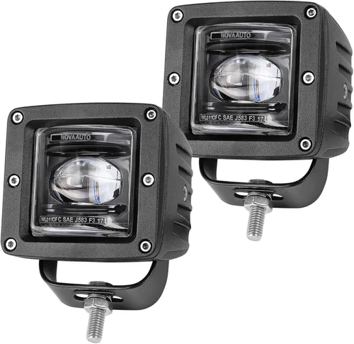 Miniatura 10 de Cápsulas LED, OFFROADTOWN Cubos LED de 2 pulgadas 50W Cápsulas de Luces de Conducción Luz de Parachoques Luz de Zanja Antiniebla Marcha Atrás