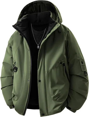 Miniatura 6 de Chaqueta de snowboard para hombre, impermeable, con aislamiento, para invierno, con capucha, ropa de montaña, con forro polar, carga de trabajo