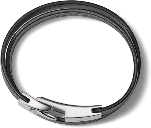 Miniatura 5 de Bulova Pulsera clásica para hombre con gancho de acero inoxidable dorado cepillado