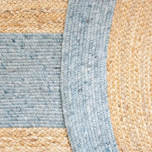 Miniatura 9 de SAFAVIEH Braided Collection BRD910B - Alfombra redonda de yute reversible de 3 pies, color beige y natural, hecha a mano