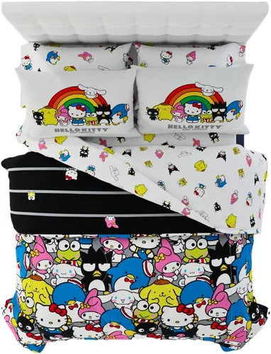 Miniatura 52 de Franco - Juego de ropa de cama para niños, edredón y sábanas supersuaves con funda de almohada, 5 piezas, tamaño individual, Jurassic World, 6A1348