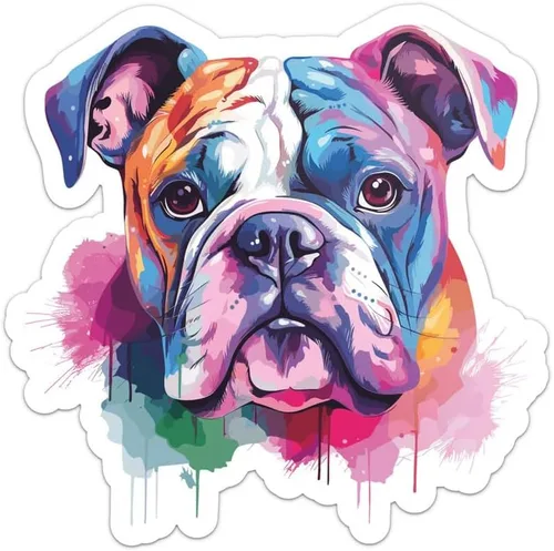 Miniatura 15 de Generic Colorida acuarela Shih Tzu - Calcomanía de vinilo impermeable para automóvil, laptop, pared, ventana, botella de agua, tamaño adhesivo