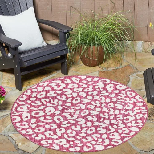 Miniatura 14 de Unique Loom Outdoor Safari Collection Alfombra de área - Leopardo (4 pies 1 pulgada x 6 pies 1 pulgada rectangular, gris claro/gris)