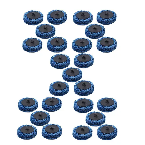 Miniatura 2 de 10 unidades de 2 pulgadas de rueda de disco azul limpia y tira apta para amoladoras angulares, pintura oxidada pulida limpia soldaduras
