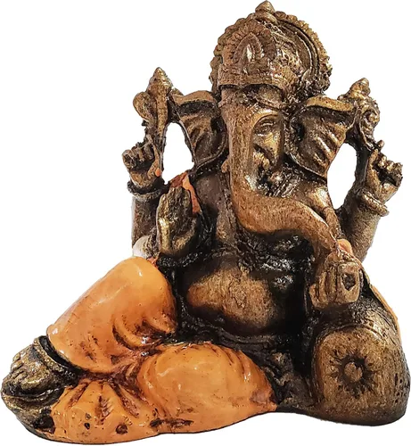 Miniatura 11 de Ganesha - Cabeza de elefante y cuerpo humano que elimina obstáculos del camino de uno, decoración de dormitorio, oficina en casa, estatua Rojo
