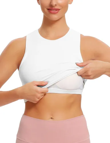 Miniatura 4 de Natural Feelings - Sujetadores deportivos sin mangas con relleno extraíble para mujer ombligueras para yoga entrenamiento correr