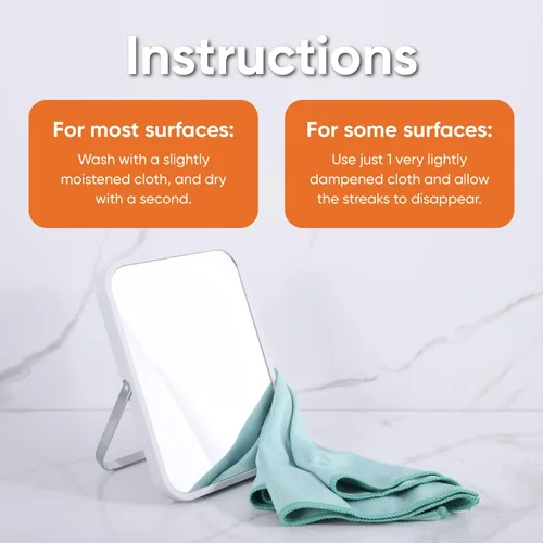Miniatura 6 de Superio Paño de limpieza de vidrio de microfibra, paño milagroso para espejo y ventana, sin pelusas ni rayas, lavable, grande y ecológico