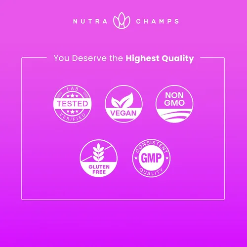Miniatura 6 de NutraChamps Gomitas de biotina sin azúcar de 10000 mcg [alta potencia] – Cabello saludable, piel y uñas para mujeres, hombres y niños – 5000 mcg