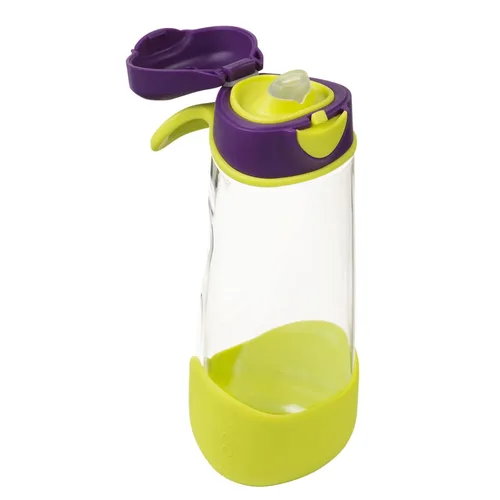 Miniatura 28 de b.box Botella de agua deportiva de 15 onzas para niños, para la escuela, deportes, guardería, diseño sin popote para una fácil limpieza, a prueba