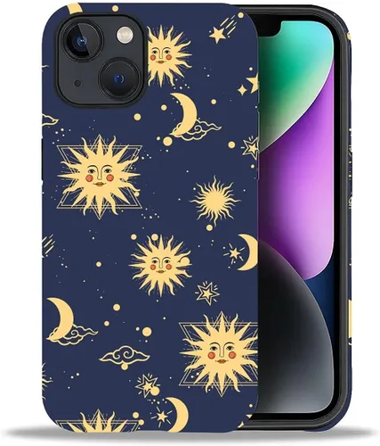 Miniatura 40 de DAIZAG Funda compatible con iPhone 11, hermoso color arena, patrón completo, carcasa rígida híbrida de plástico TPU + funda de protección