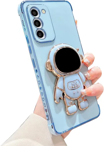 Miniatura 37 de phylla Funda de teléfono para Samsung Galaxy S22 Ultra de 6.8 pulgadas, funda de teléfono con soporte de astronauta chapado de lujo con bonito