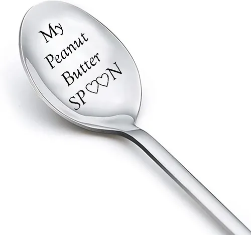 My Peanut Butter Spoon for Tea Coffee Lovers Gifts for Him Husband Birthday Gifts for Men Boyfriend Gift from Girlfriend Wife Christmas Gifts for
