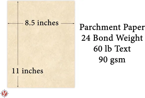 Miniatura 5 de Papel pergamino natural de papelería – Ideal para escribir, certificados, menús e invitaciones de boda Papel bono de 24 libras 8.5 x 11 pulgadas