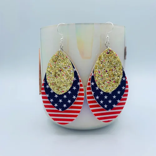 Miniatura 5 de Aretes de fútbol para mujer, joyería de fútbol, accesorios de fútbol, regalos de fútbol, aretes colgantes con purpurina, aretes de piel sintética