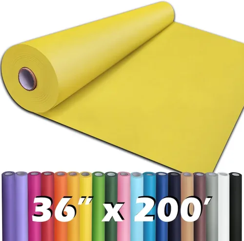 Miniatura 44 de PerkHomy - Rollo de papel kraft blanco de 36" x 2,400" (200') para manualidades, papel de tablón de anuncios, arte, cobertura de mesa, manualidades