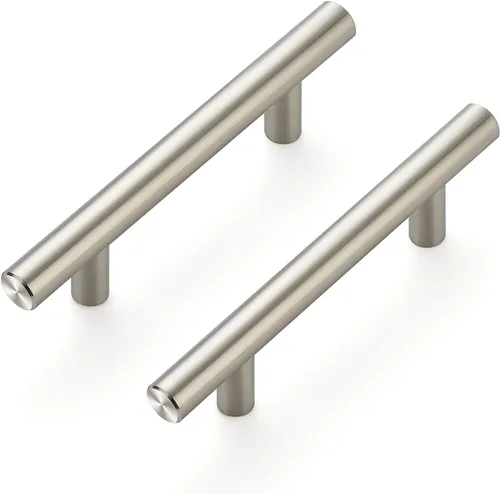 Miniatura 14 de Ravinte - Paquete de 1 unidad de tiradores para gabinetes de 5 pulgadas de acero inoxidable en color negro mate para cajones de cocina o armarios