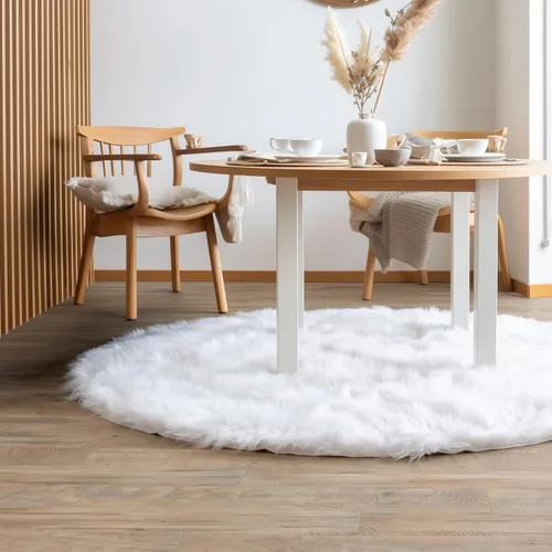 Miniatura 75 de Super Area Rugs - Alfombra de piel de oveja suave y esponjosa Gris oscuro