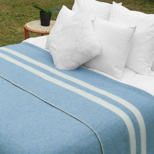 Miniatura 6 de Manta gruesa de lana de alpaca pesada para acampar al aire libre o usar en interiores Mantas suaves de lana de alpaca peruana