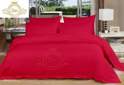 Miniatura 5 de Corona Collection Hotel beddings 600-thread-count Juego de sábana 100% algodón egipcio, 4 pieza Fit hasta 12" Deep Pocket todo Damask rayas elástica
