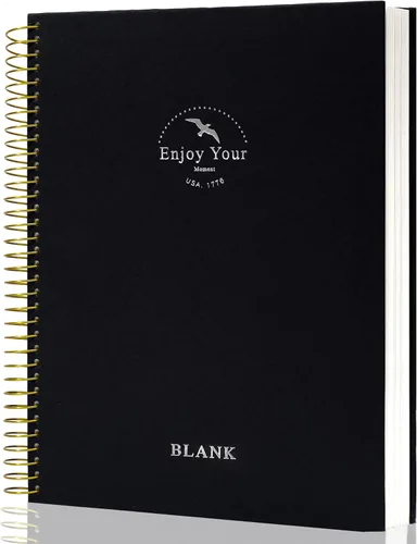 Miniatura 10 de FLYING EAGLE Cuaderno Diario de Espiral de Tapa Dura 8.5 x 11 Cuaderno de Espiral Grande 210 Páginas Cuaderno de Rayas Universitarias Cuaderno