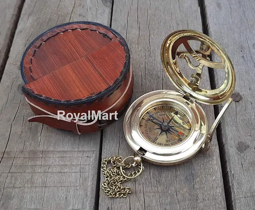 Miniatura 7 de Brújula grabada personalizada, regalo de brújula de latón antiguo, regalo para graduación, aniversario, bautismo, jubilación, brújula de trabajo