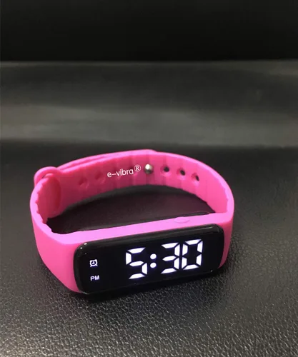 Miniatura 2 de Reloj de entrenamiento para ir al baño - Reloj despertador vibratorio silencioso con temporizador de cuenta regresiva (rojo rosa)