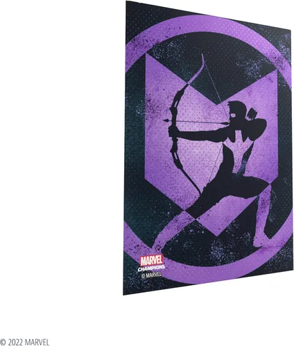 Miniatura 5 de Gamegenic Marvel Champions Fine Art - Fundas para cartas de Hawkeye Art 50+1CT - Las fundas para cartas de Marvel Champions son suaves