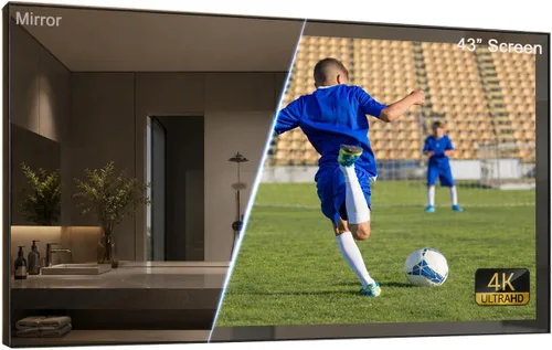 Miniatura 16 de Soulaca 22 pulgadas IP65 impermeable baño Smart Mirror TV webOS Smart TV con control de voz incorporado Wi-Fi Bluetooth ATSC DTV sintonizador ideal