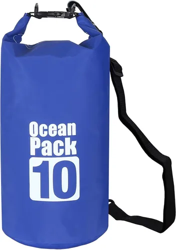 Miniatura 54 de 2L/3L/5L/10L/15L/20L/30L 500D Lona resistente PVC impermeable bolsa seca saco para kayak/canoa/pesca/rafting/natación/campamento/snowboard Rosado
