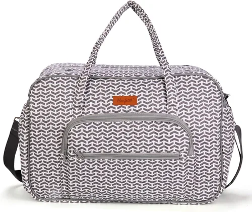 Miniatura 2 de Organizador de almacenamiento de hilo, bolsa cruzada de punto, bolsa grande de ganchillo para llevar proyectos, agujas de tejer, ganchos de Azul