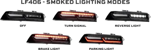 Miniatura 3 de Morimoto XB - Luces traseras LED para Chevrolet Camaro 14-15, conjuntos de luces traseras Plug and Play (1x LF406)
