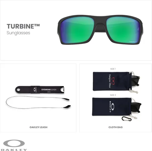 Miniatura 35 de Oakley Turbine OO9263 - Gafas de sol rectangulares para hombre, correa + paquete con kit de gafas de diseñador iWear