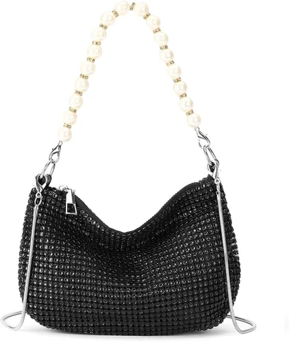 Miniatura 9 de Bolsos de mano para mujer, bolso de noche con cadena desmontable para mujer, bolso de fiesta brillante para mujer, bolsas de boda