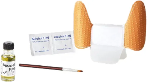 Miniatura 7 de MagiDeal 1 juego de calcomanías para orejas de cachorro, corrector de oído, kit de herramientas para el cuidado de los oídos, soporte para orejas