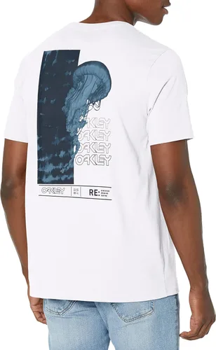 Miniatura 2 de Oakley Camiseta unisex para adultos Jellyfish B1b Rc, color blanco, talla M de EE. UU