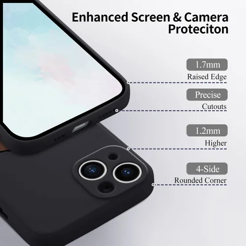 Miniatura 3 de Funda Graciosa de Chico para iPhone 11, Funda Líquida de Silicona de Gel Suave de Caucho Mate con Forro de Microfibra, Funda Protectora Divertida