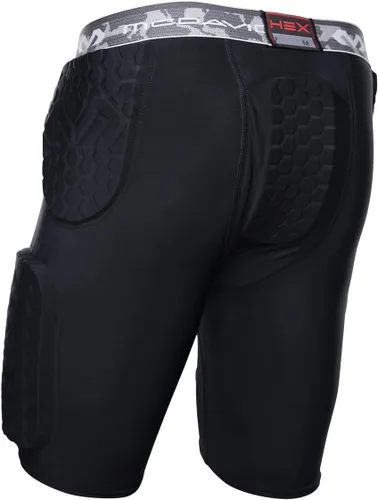 Miniatura 2 de McDavid - Pantalones cortos de compresión acolchados con almohadillas. Relleno para cadera, coxis y muslo