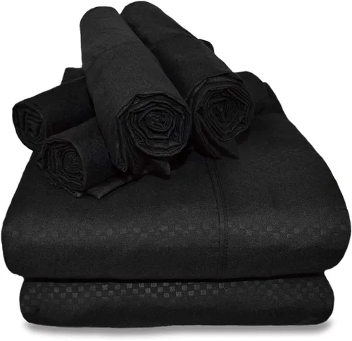 Miniatura 13 de Victoria Valenti - Juego de sábanas en relieve con 4 fundas de almohada, doble cepillado y ultra suave con bolsillos profundos para colchón extra