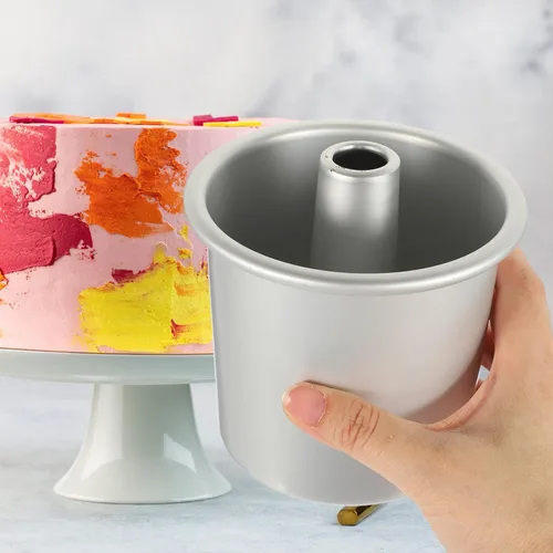 Miniatura 9 de Kichvoe Molde redondo para pasteles de aleación de aluminio, con parte inferior extraíble, molde para hornear profundo para distribución uniforme