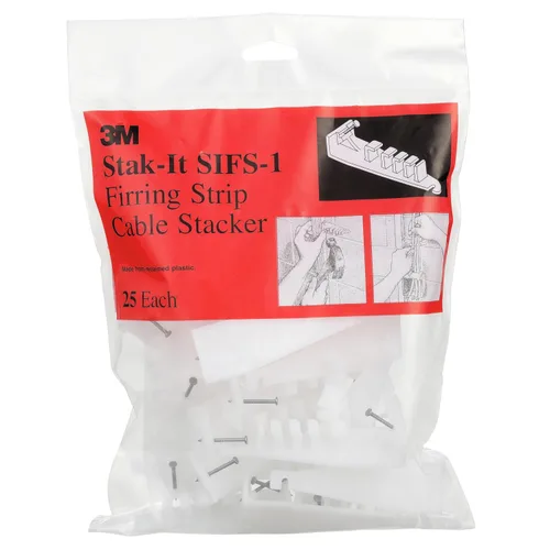 Miniatura 7 de 3M 80611237092 Apilador SI-1, enruta varios números de cables de manera organizada, blanco