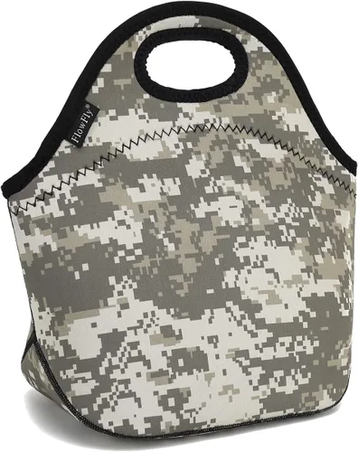 Miniatura 24 de FlowFly Lonchera de neopreno para niños, bolsa suave aislada, mini bolsa térmica para comidas, kit para niños, niñas, hombres, mujeres, escuela
