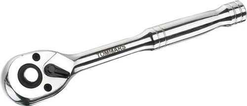 Miniatura 11 de TOMMARS Juego de trinquetes rechonchos, 1/4 ", 3/8", 1/2" llave de mango de trinquete de 72 dientes reversible de liberación rápida