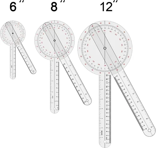 Miniatura 3 de Goniómetro Set 2-3 piezas 12", 8", 6"/ 360 grados