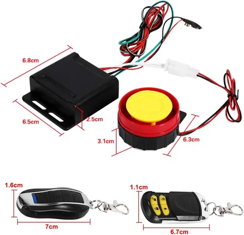Miniatura 4 de Sistema de seguridad para motocicleta, alarma antirrobo con arranque remoto del motor, alarma de motocicleta de 12 V para ciclistas, scooters
