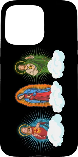 Miniatura 30 de iPhone 11 Pro Max Jesús, Virgen María y San Judas Tadeo En Nubes Caso