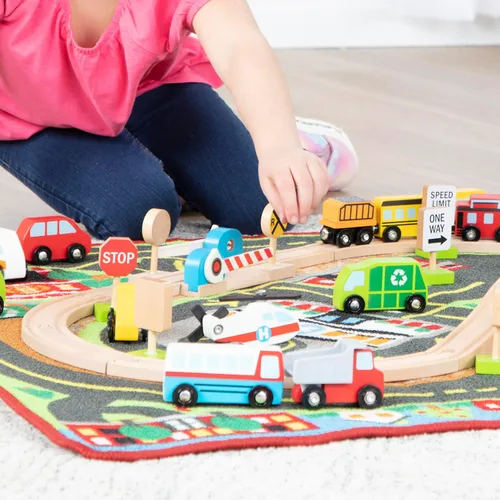 Miniatura 5 de Melissa & Doug Alfombra Deluxe Multi Vehículo Actividad (SIOC)