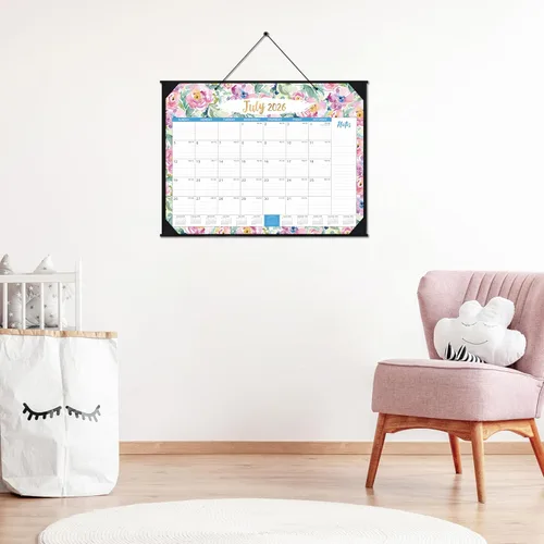 Miniatura 7 de Calendario de escritorio 2026-2027 – julio 2026 – diciembre 2027, calendario de escritorio mensual grande de 18 meses, 22 x 17 pulgadas, almohadilla