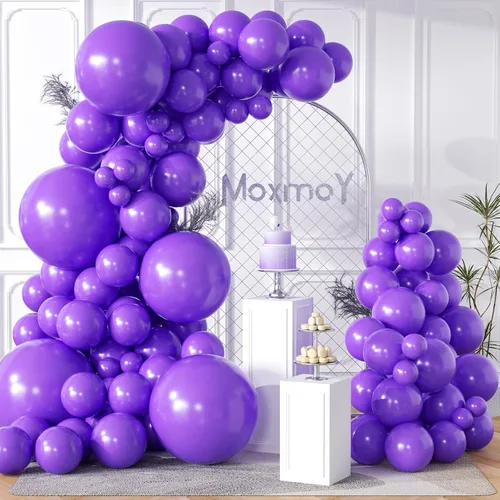 Miniatura 10 de 102 globos de color azul cromado de 18 pulgadas, 12 pulgadas, 10 pulgadas, 5 pulgadas, diferentes tamaños, kit de globos metálicos de fiesta