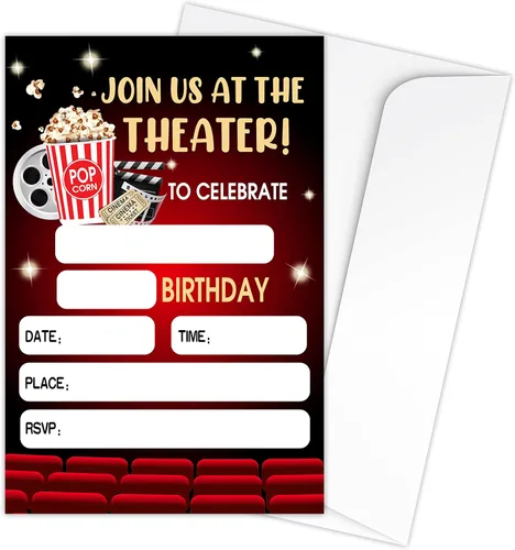 Miniatura 7 de All Star - Tarjetas de invitaciones para fiestas de cumpleaños, suministros para fiestas deportivas para niños, niños o niñas, 20 invitaciones
